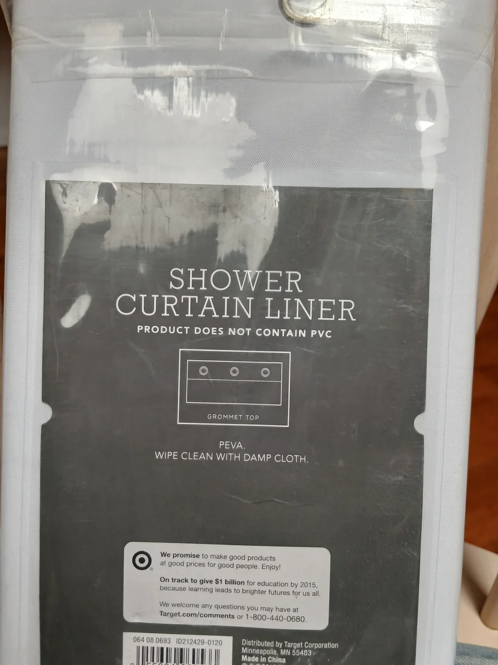 Threshold White Shower Curtain Liner - Medium Weight PEVA